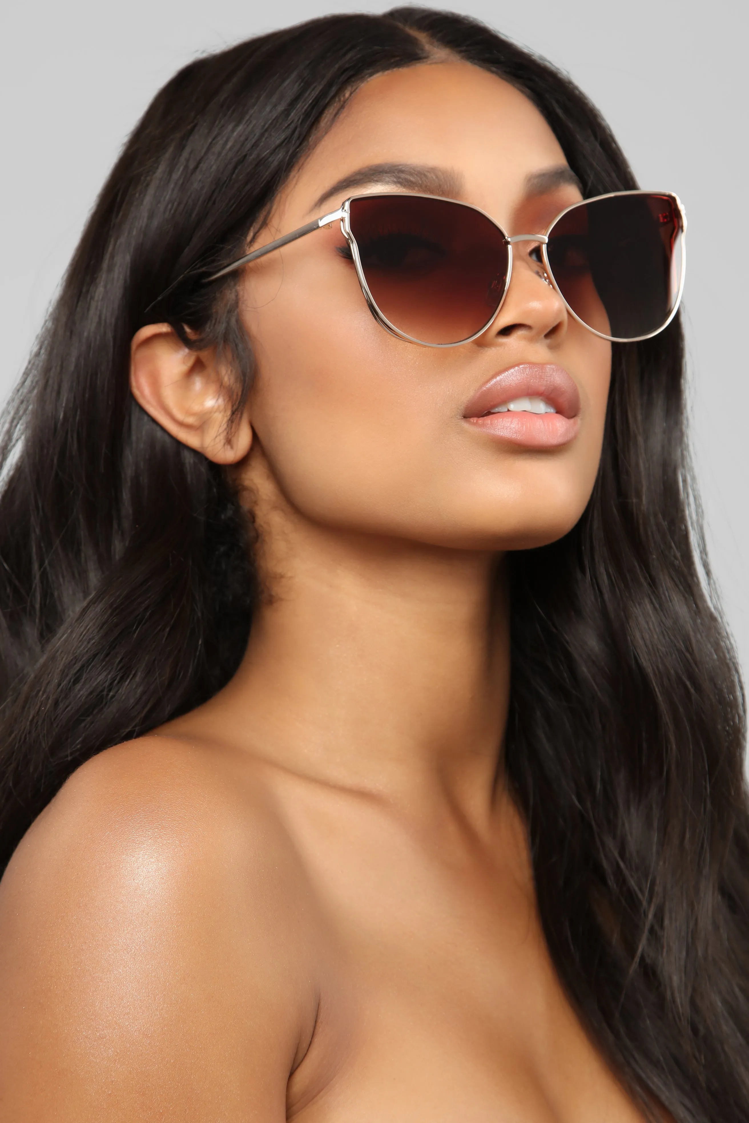 All Or Nothing Sunglasses - Brown