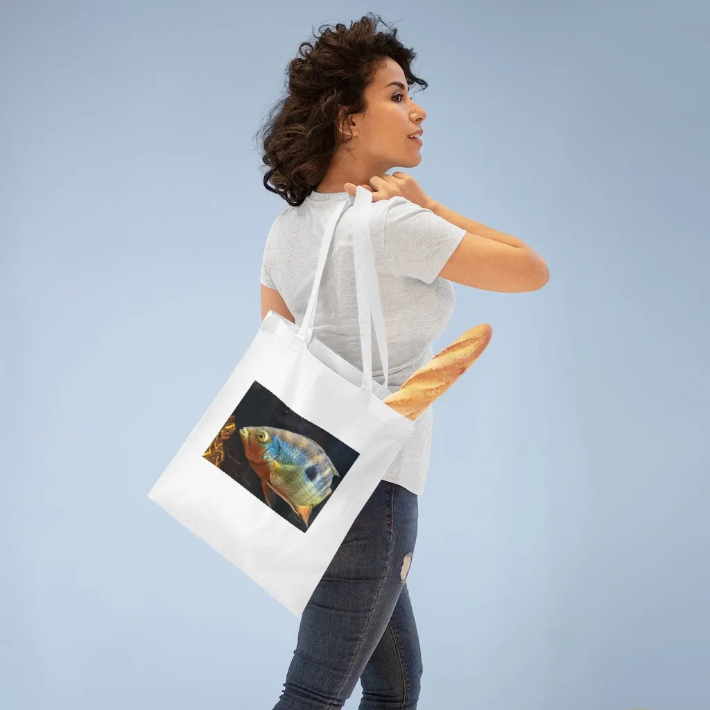 Brown Orange Fish Tote Bag