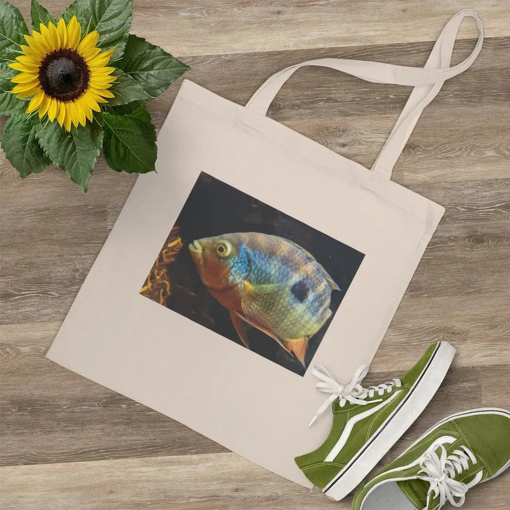 Brown Orange Fish Tote Bag