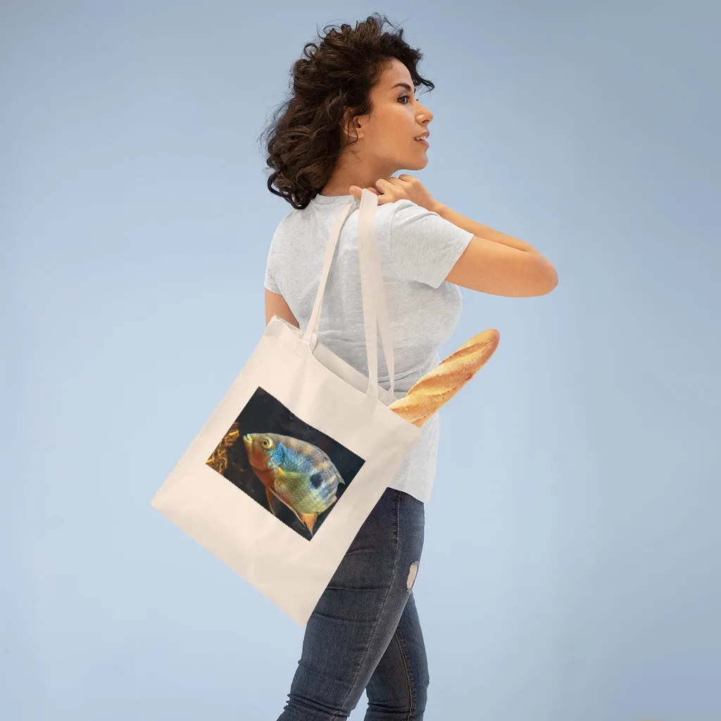 Brown Orange Fish Tote Bag
