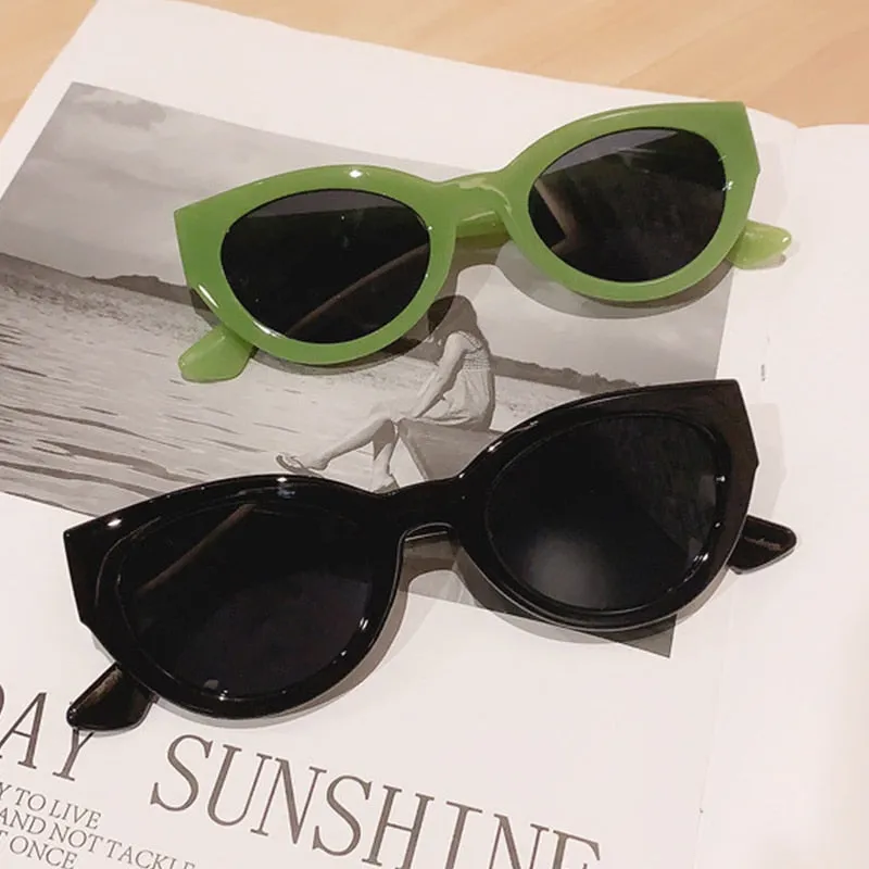 Cat eye Sunglasses Women Pink Triangle Eyeglasses