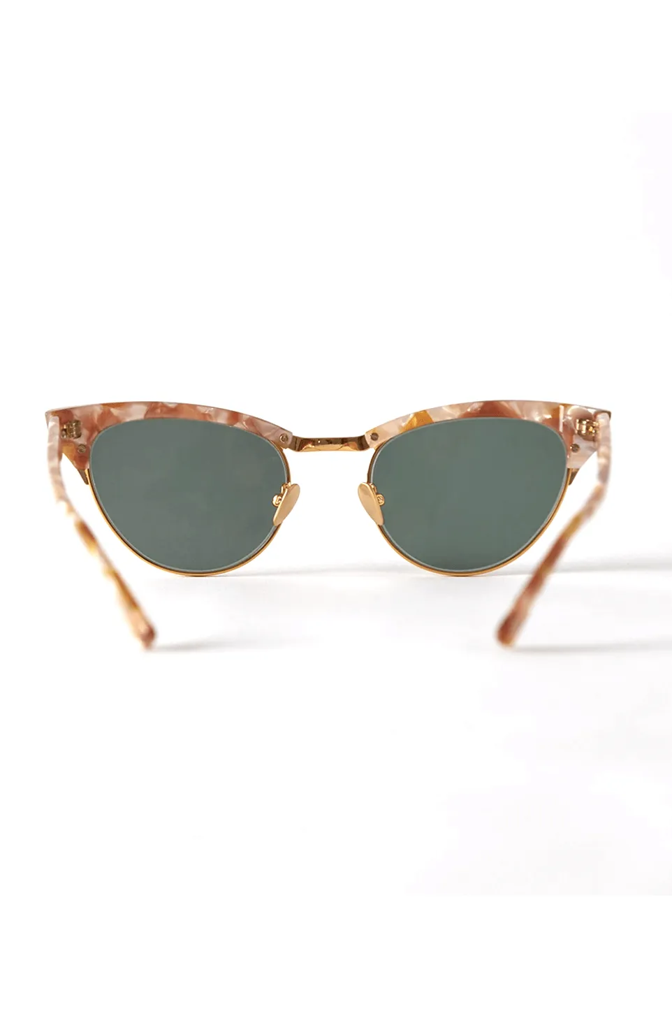 EPOKHE AUSTYN SUNGLASSES - MARBLE TORTOISE POLISHED GOLD/GREEN