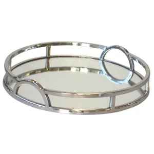 Large Round Mirror Tray