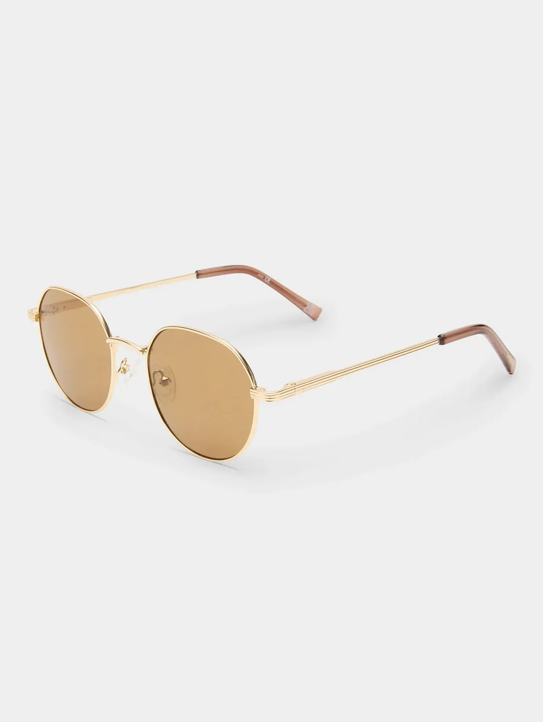 Odyssey Sunglasses - Gold Light Brown Mono