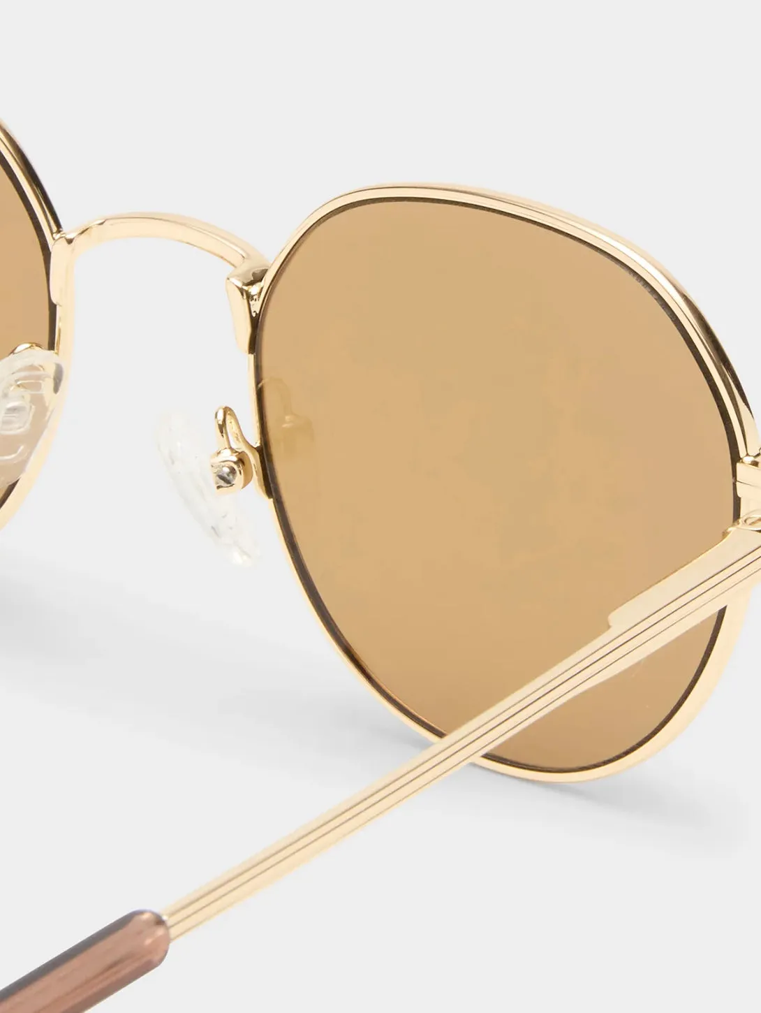Odyssey Sunglasses - Gold Light Brown Mono