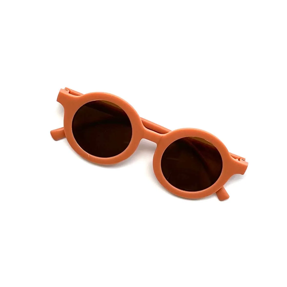 Retro Round Kids Sunglasses Matt Finish: Dark Beige