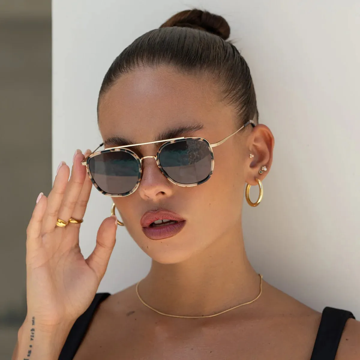 Sunglasses- Weston Milky Tortoise/Brown (180-1)