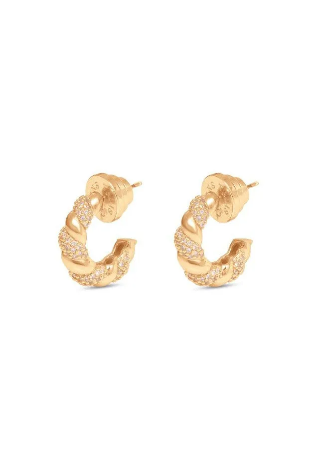 Talis Chains - Baguette Huggie - Cubic Zirconia