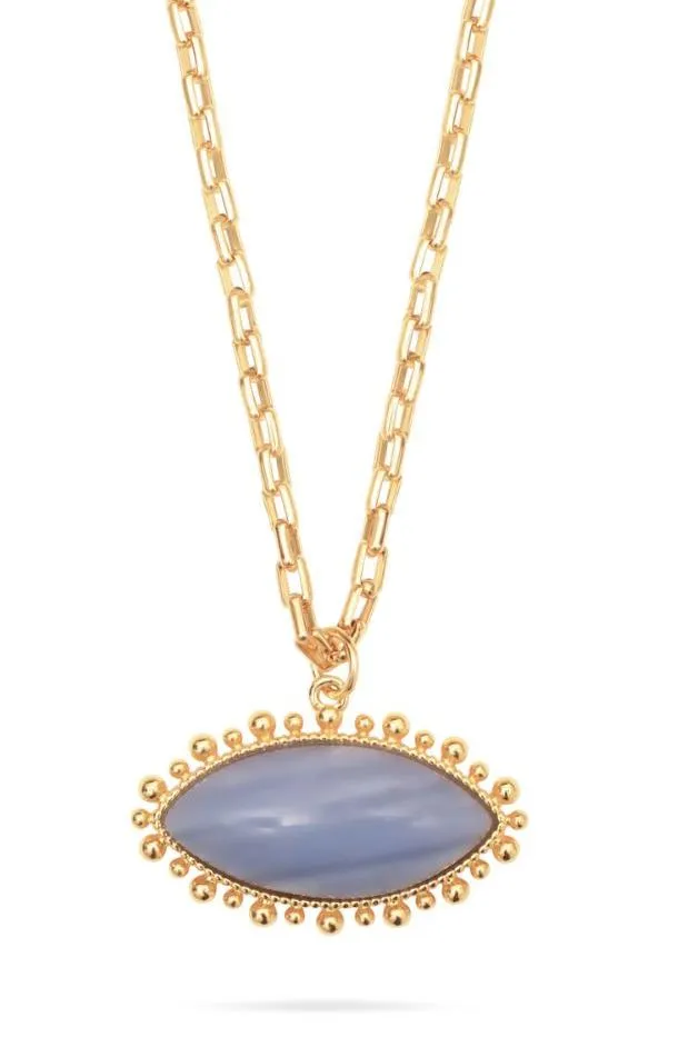 Talis Chains - Blue Lace Eye Pendant Necklace