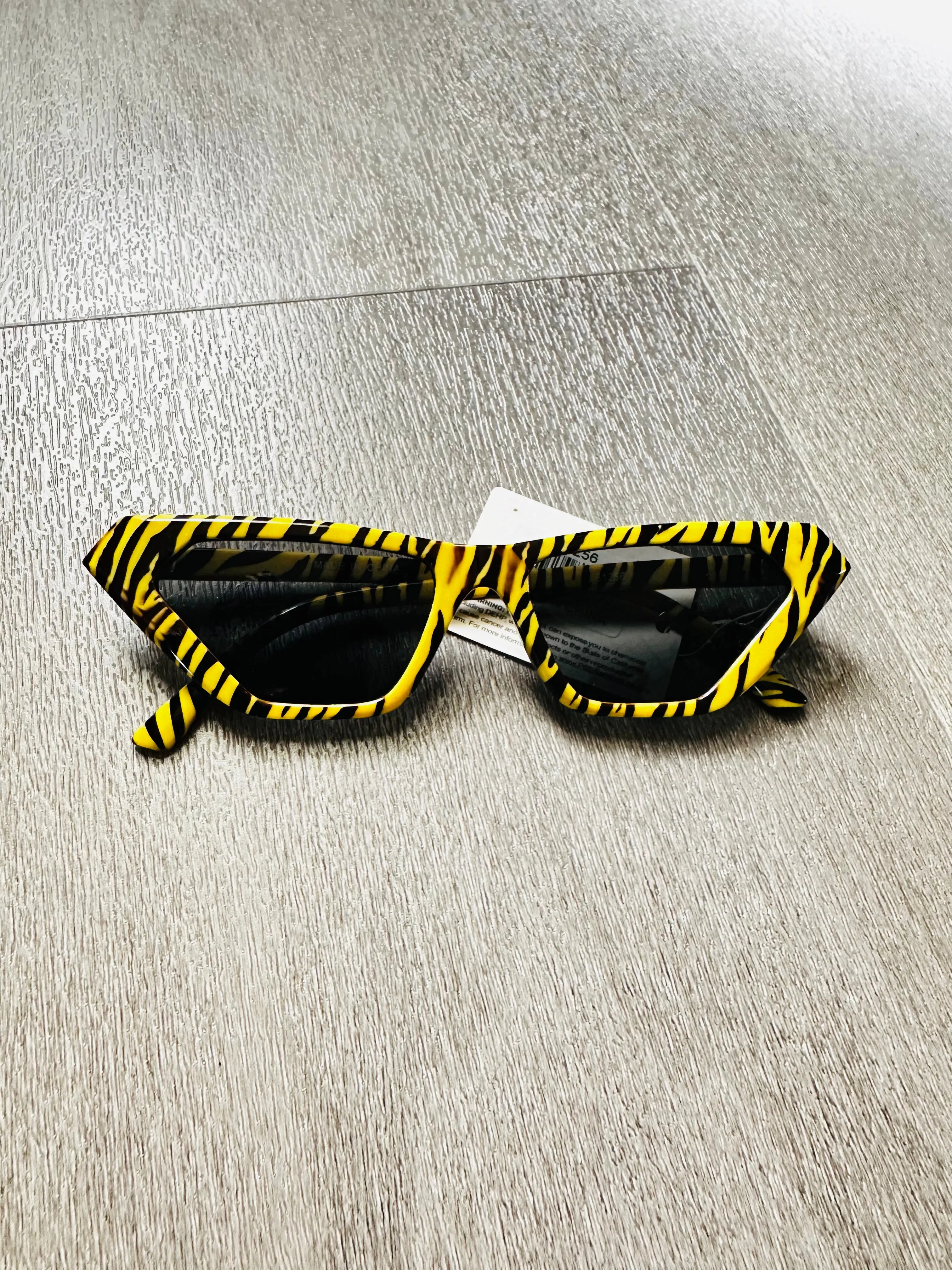 Vogue Sunnies UV 400 Protection Tinted Triangle Retro Cat Eye Sunglasses
